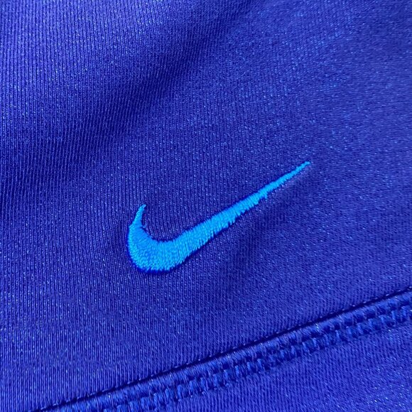 Nike Womens Capri Leggings Small Blue Zigzag Dri-Fit Actiivewear Stretch Pull On - Picture 8 of 12